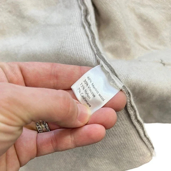 Benedetta B. Brown Merino Wool Blend Cardigan M - Picture 3 of 4